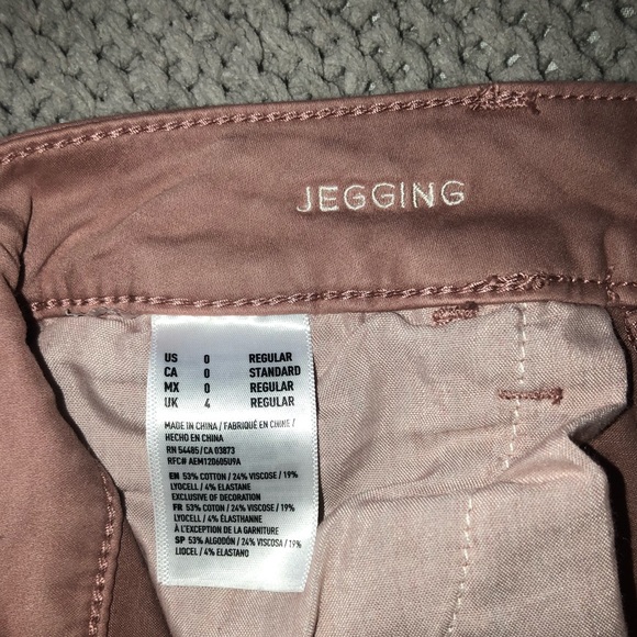 *NWOT* American Eagle Dusty Rose Jeggings - Picture 5 of 5